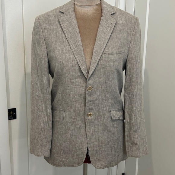 NWOT Levent Serez 💯% Linen Sports Coat / Blazer / Jacket | Size 48 - Picture 3 of 15